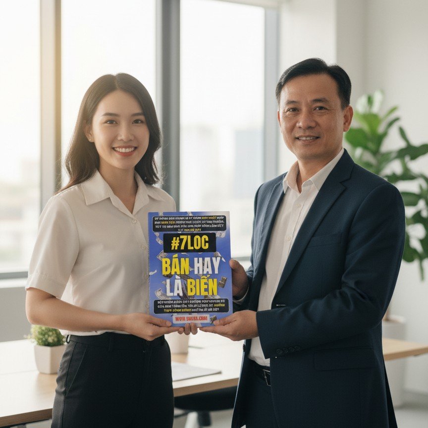 Bán hàng không cần "có duyên", bạn chỉ cần có phương pháp đúng đắn từ cuốn sách đào tạo bán hàng do chính Nguyễn Lộc biên soạn.