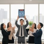 Câu 42: Nhân quả Tự do: Gieo sự chăm chỉ hôm nay, bạn gặt được sự tự do đi bất cứ đâu, sống ở bất cứ nước nào bạn muốn trong tương lai. (Tự do di chuyển nhờ tiếng anh)